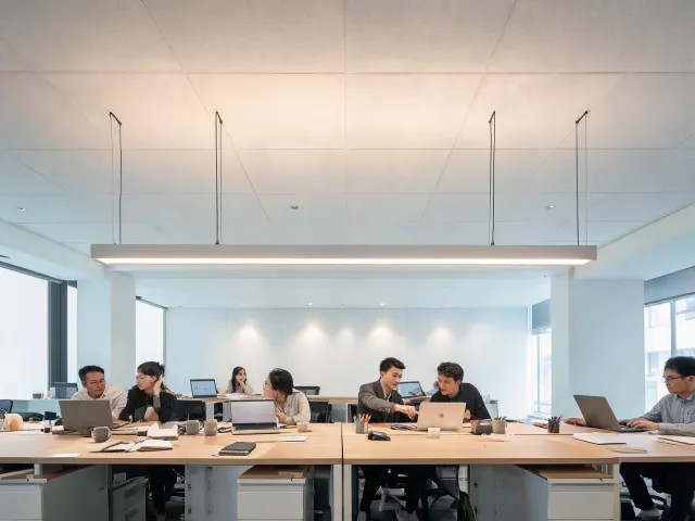 Linear office luminaire